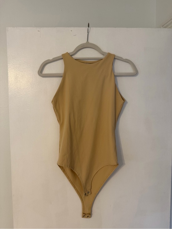 ReoRia Tops - ReoRia Mustard Yellow Girls' Sleeveless One-Piece Bodysuit